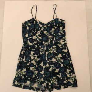 Loft Bustier Floral Print Romper